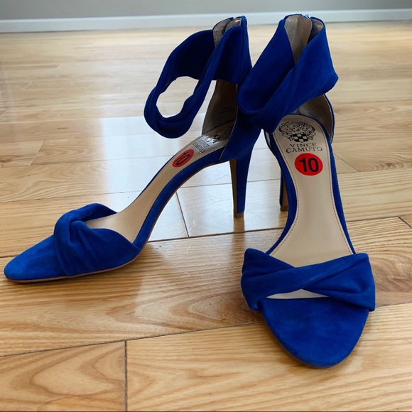 Vince Camuto Shoes - Vince Camuto | Cobalt Blue | Ankle Wrap Heels